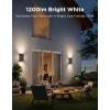 imageGovee Outdoor UpDown Wall Light 2 Pack 1200LM RGBICWW Smart Porch Lights Outdoor with 64 Scene Modes IP66 Waterproof Wall Sconce for Outdoor Decor Works with Alexa Google Assistant and Matter2