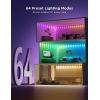 imageGovee RGBIC String Downlights Smart LED String Lights Works with Alexa Color Changing Indoor Wall Light Fixture for Party Music Sync 98ft with 15 LEDs WhiteWhite