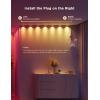 imageGovee RGBIC String Downlights Smart LED String Lights Works with Alexa Color Changing Indoor Wall Light Fixture for Party Music Sync 98ft with 15 LEDs WhiteWhite