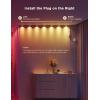imageGovee RGBIC String Downlights Smart LED String Lights Works with Alexa Color Changing Indoor Wall Light Fixture for Party Music Sync 98ft with 15 LEDs WhiteWhite