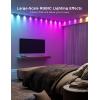 imageGovee RGBIC String Downlights Smart LED String Lights Works with Alexa Color Changing Indoor Wall Light Fixture for Party Music Sync 98ft with 15 LEDs WhiteWhite