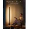 imageGovee Floor Lamp Pro RGBICWW LED Lamp with Bluetooth Speaker and White Noise 2100 Lumens Standing Lamp Works with Matter 16 Million Colors Music Sync Floor Lamp for Bedroom Living RoomBlack
