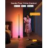 imageGovee Floor Lamp Pro RGBICWW LED Lamp with Bluetooth Speaker and White Noise 2100 Lumens Standing Lamp Works with Matter 16 Million Colors Music Sync Floor Lamp for Bedroom Living RoomBlack
