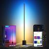 imageGovee Floor Lamp Pro RGBICWW LED Lamp with Bluetooth Speaker and White Noise 2100 Lumens Standing Lamp Works with Matter 16 Million Colors Music Sync Floor Lamp for Bedroom Living RoomBlack