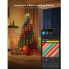 imageGovee Christmas Tree Lights Smart RGBIC 480 LEDs Christmas Lights Outdoor 66ft  24 String Lights for Holiday Decor IP65 Waterproof Music Sync Voice Control 60 Scene Modes Green Wire