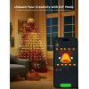 imageGovee Christmas Tree Lights Smart RGBIC 480 LEDs Christmas Lights Outdoor 66ft  24 String Lights for Holiday Decor IP65 Waterproof Music Sync Voice Control 60 Scene Modes Green Wire