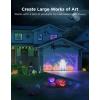 imageGovee Curtain Lights Pro Upgraded 960 LEDs Smart Color Changing LED Curtain Lights with AIGC Dynamic DIY String Lights for Bedroom Living Room Holiday Decor Outdoor IP67 Waterproof 541577ft