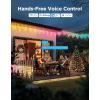 imageGovee Icicle Lights Smart RGBIC Christmas Lights for Outside 33ft with 400 LEDs Icicle Christmas Light Outdoor IP67 Waterproof Music Sync Voice Control 78 Scene Modes for Holiday Decor33ft