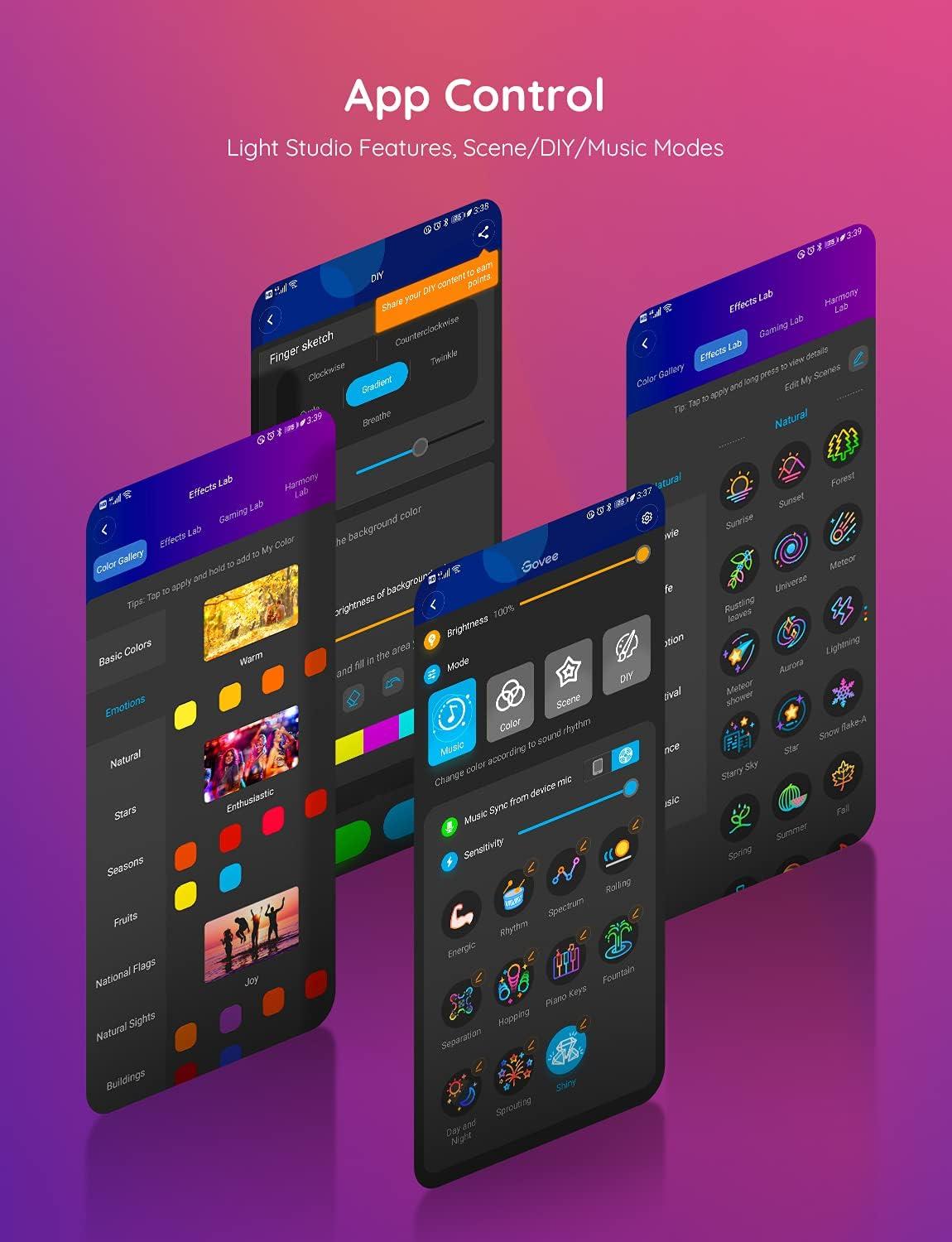 imageGovee 656 feet RGBIC LED Strip Lights for Bedroom Smart Strip Lights Alexa Compatible Color Changing LED Lights Home Decor 2 Rolls of 328 feet656ft