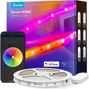 imageGovee 656 feet RGBIC LED Strip Lights for Bedroom Smart Strip Lights Alexa Compatible Color Changing LED Lights Home Decor 2 Rolls of 328 feet164ft