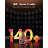 imageGovee Christmas Sparkle String Lights 66ft RGBWIC String Lights with 250 BulletHead LEDs AppControlled 140 Scene Modes Shape Mapping Music Sync Works with Alexa Indoor Holiday Decorations66ft