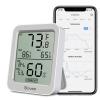 imageGovee Digital Hygrometer Indoor Thermometer Room H5075 Bluetooth Temperature Humidity Meter with 164ft Remote App Control Notification Alerts 2 Years Data Storage Export for Bedroom Wine CellarGrey