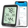 imageGovee Digital Hygrometer Indoor Thermometer Room H5075 Bluetooth Temperature Humidity Meter with 164ft Remote App Control Notification Alerts 2 Years Data Storage Export for Bedroom Wine CellarBlack