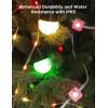 imageGovee Christmas Lights Set 100ft Permanent Outdoor Lights 96ft String Lights4966ft Curtain Light for Halloween and Christmas Decorations Works with Alexa Google Assistant IP65 Waterproof