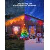 imageGovee Outdoor Lights Set Includes Curtain Lights String Lights ampamp Icicle Lights House Decor for Indoors ampamp Outdoors RGBIC Smart LED Lights HollyJolly Christmas Bundle 1 Pack Each