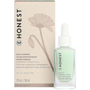 imageHonest Beauty Daily Green Juice Antioxidant Super Serum  Improves Skin Tone  Texture  Niacinamide  Hyaluronic Acid  Vegan  Cruelty Free  1 fl oz