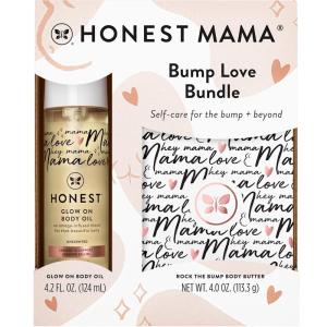 imageThe Honest Company Honest Mama Body  Belly Bump Love Bundle  Moisturizing PlantBased Oil  Stretch Mark Butter CreamBody Butter  Body Oil Bundle