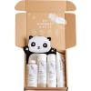 imageThe Honest Company Lavender Bathtime Essentials Bundle  Shampoo  Body Wash Conditioner Face  Body Lotion Bubble Bath Panda Bath Mitt  Naturally Derived TearFree Hypoallergenic