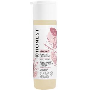 imageThe Honest Company 2in1 Cleansing Shampoo  Body Wash for Sensitive Skin  Gentle for Baby  Naturally Derived Tearfree Hypoallergenic  Fragrance Free 10 fl ozSweet Almond Nourish