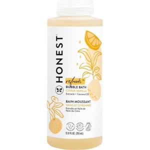 imageThe Honest Company Foaming Bubble Bath  Gentle for Baby  Naturally Derived Tearfree Hypoallergenic  Fragrance Free Sensitive 12 fl ozCitrus Vanilla Refresh