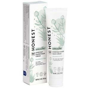 imageThe Honest Company Hypoallergenic Diaper Rash Cream  Moisturizing  Calming Zinc Oxide Ointment  NEA Recognized Cruelty Free  Value Size 6 oz25 Ounce Pack of 1