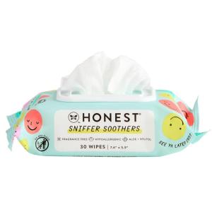 imageThe Honest Company PlantBased Snot Removing Wipes  Soothing Nose  Face Wipes with Aloe  Hypoallergenic for Sensitive Skin EWG Verified  Fragrance Free 30 CountUnscented