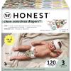 imageThe Honest Company Clean Conscious Diapers  PlantBased Sustainable  Limited Edition Prints  Club Box Size 6 35 lbs 40 CountCactus Cuties  Donuts