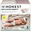 imageThe Honest Company Clean Conscious Diapers  PlantBased Sustainable  Limited Edition Prints  Club Box Size 6 35 lbs 40 CountWild Thang  Flower Power