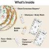 imageThe Honest Company Diaper Cake  Clean Conscious Diapers Baby Personal Care PlantBased Wipes  Turtle Time  Regular Size 1 814 lbs 35 CountAbove It All