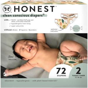 imageThe Honest Company Clean Conscious Diapers  PlantBased Sustainable  Fall 24 Limited Edition Prints  Club Box Size 3 1628 lbs 62 CountSize 2 72 Count
