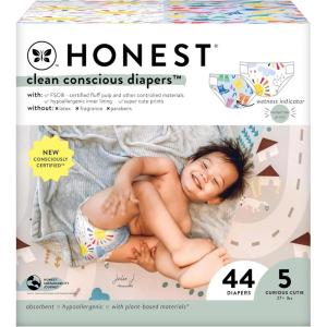imageThe Honest Company Clean Conscious Diapers  PlantBased Sustainable  Limited Edition Prints  Club Box Size 6 35 lbs 40 CountGot U Covered  Rain Or Shine