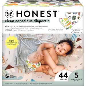 imageThe Honest Company Clean Conscious Diapers  PlantBased Sustainable  Limited Edition Prints  Club Box Size 6 35 lbs 40 CountSo Delish  All the Letters