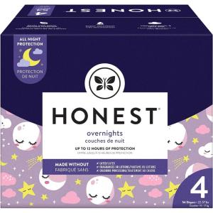 imageThe Honest Company Clean Conscious Overnight Diapers  PlantBased Sustainable  Starry Night  Club Box Size 5 27 lbs 44 CountSize 4 54 Count