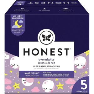 imageThe Honest Company Clean Conscious Overnight Diapers  PlantBased Sustainable  Starry Night  Club Box Size 5 27 lbs 44 CountSize 5 44 Count