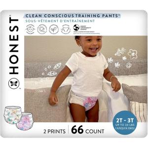 imageThe Honest Company Clean Conscious Training Pants  PlantBased Sustainable Diapers  Lets Color  See Me Rollin  Size 2T3T up to 34 lbs 66 CountMagical Moments  Butterfly Kisses