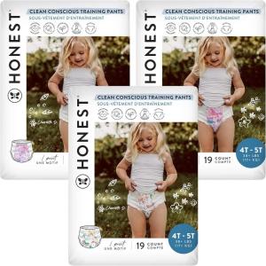 imageThe Honest Company Clean Conscious Training Pants  PlantBased Sustainable Diapers  Magical Moments  Butterfly Kisses  Size 4T5T 38 lbs 57 Count
