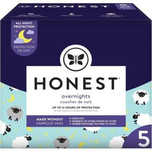 imageThe Honest Company Clean Conscious Overnight Diapers  PlantBased Sustainable  Sleepy Sheep  Club Box Size 6 35 lbs 42 CountSize 5