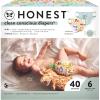 imageThe Honest Company Daytime Diapers for Sensitive Skin  Hypoallergenic Fragrance Free  Spring 25 Limited Edition Prints  Club Box Size 4 2237 lbs 54 CountSize 6 40 Count