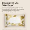 imageThe Honest Company Flushable Wipes for Sensitive Skin  Fragrance Free Hypoallergenic 99 Water Safe to Flush  Gilded Wings 126 Count