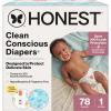 imageThe Honest Company Clean Conscious Diapers for Delicate Skin  Up to 100 Leakproof  Hypoallergenic Fragrance Free  Summer 25 Limited Edition Prints  Club Box Size 4 2237 lbs 54 CountSize 1 78 Count