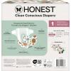 imageThe Honest Company Clean Conscious Diapers for Delicate Skin  Up to 100 Leakproof  Hypoallergenic Fragrance Free  Fall 25 Limited Edition Prints  Club Box Size 1 814 lbs 78 Count