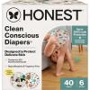 imageThe Honest Company Clean Conscious Diapers for Delicate Skin  Up to 100 Leakproof  Hypoallergenic Fragrance Free  Fall 25 Limited Edition Prints  Club Box Size 6 35 lbs 40 Count