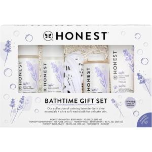 imageThe Honest Company Calm Lavender Bathtime Gift Set and Disney Design Hypoallergenic Bath for Sensitive Baby Skin Shampoo and Body Wash Face and Body Lotion Bubble Bath Conditioner SpongeBathtime  Lavender