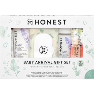 imageThe Honest Company Calm Lavender Bathtime Gift Set and Disney Design Hypoallergenic Bath for Sensitive Baby Skin Shampoo and Body Wash Face and Body Lotion Bubble Bath Conditioner SpongeBaby Arrival Gift Set