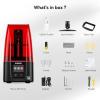 imageELEGOO Mars 4 MSLA 3D Printer with 7quot 9K Monochrome LCD UV Resin Photocuring Printer Multiple Print Modes Printing Size of 604 x 306 x 689 inchesMARS 4