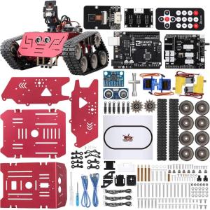 imageELEGOO Conqueror Robot Tank Kit with UNO R3 for Arduino Robotics for Kids Ages 812 1216 STEM Science Kits Coding Robots Toys for 8 Year Old Boys Girls Teens Circuits Engineering Building Project