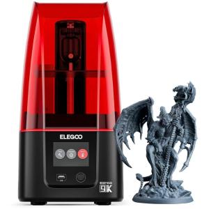 imageELEGOO Mars 4 MSLA 3D Printer with 7quot 9K Monochrome LCD UV Resin Photocuring Printer Multiple Print Modes Printing Size of 604 x 306 x 689 inchesMARS 4