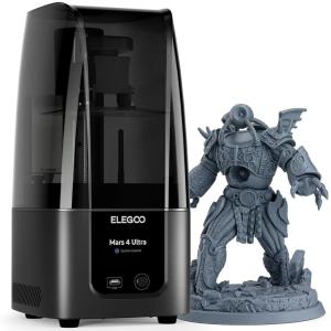 imageELEGOO Mars 4 MSLA 3D Printer with 7quot 9K Monochrome LCD UV Resin Photocuring Printer Multiple Print Modes Printing Size of 604 x 306 x 689 inchesMARS 4 ULTRA