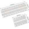imageELEGOO 2PCS 830 Point ampamp 2PCS 400 Point Breadboard Kit Solderless Breadboards for Arduino Bread Boards Electronics for Circuits Projects Prototype Board