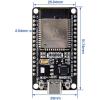 imageELEGOO 3PCS ESP32 Development Board USBC 24GHz Dual Mode WiFiBluetooth Dual Core Microcontroller for Arduino IDE Support APSTAAPSTA CP2102 Chip
